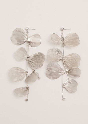 Phase Eight Petal Drop Jewellery Silver USA | 3065249-GR